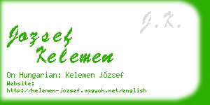 jozsef kelemen business card