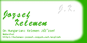 jozsef kelemen business card